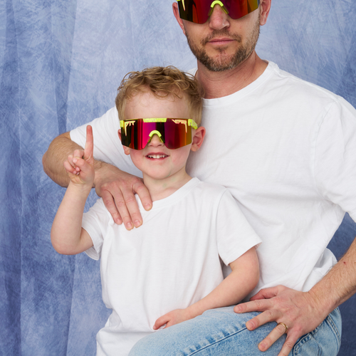 Person wearing The 1993 Junior with Rainbow lens
