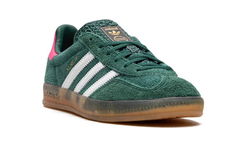 Adidas Gazelle Indoor WMNS "Collegiate Green / Lucid Pink" | Baskets Femme Rétro | IG5929