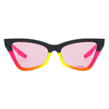 Front view of The Italo Clawdia with photochromic rose lens on white background