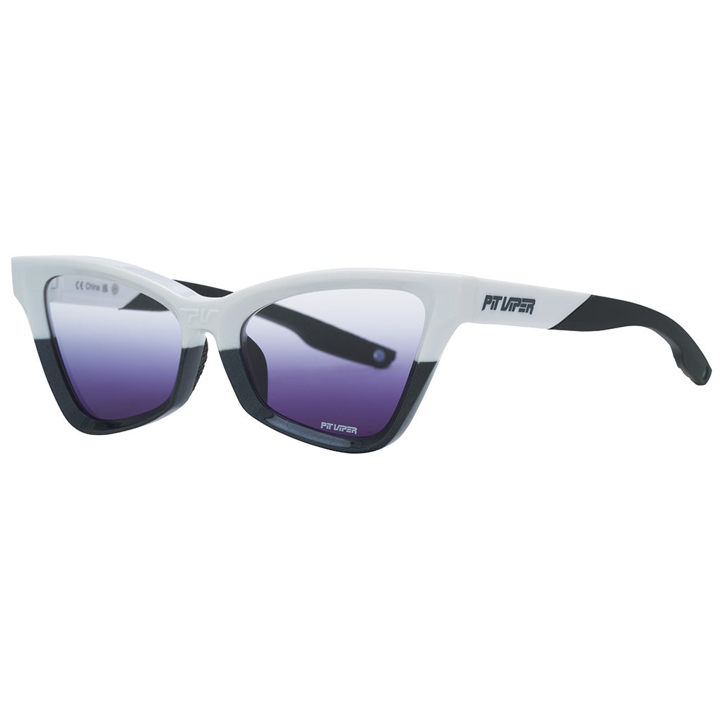 The mohawker Clawdia from Pit Viper, reverse fade cat-eye sunglasses