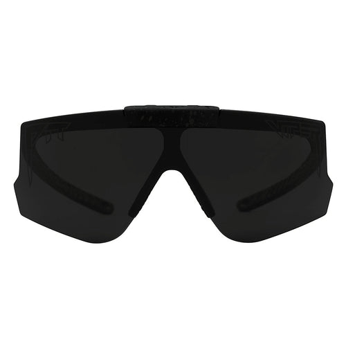 Front view of The Blacking Out Flip-Offs 2.0 with smoke / regular lens on white background
