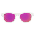 Front view of The Miami Nights Highball with hdpv polarized pink lens on white background