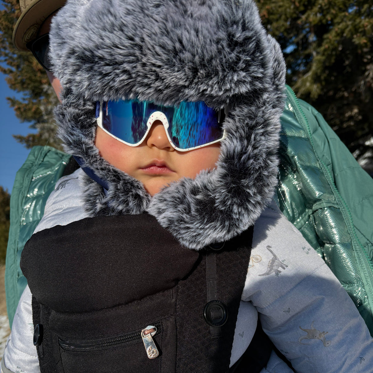Person wearing The Merika Baby Vipes