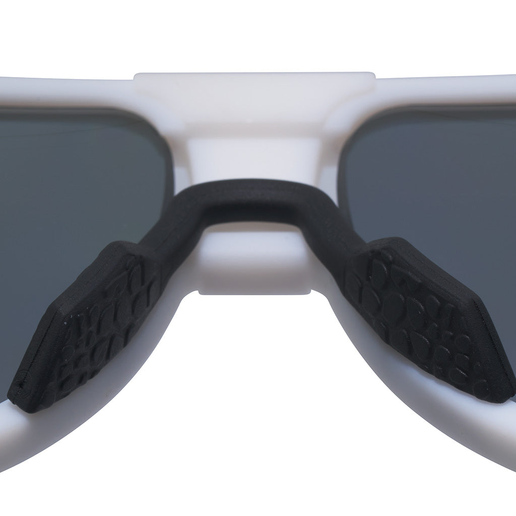 Close-up detail view of The Miami Nights Jethawk with polarized Silver lens