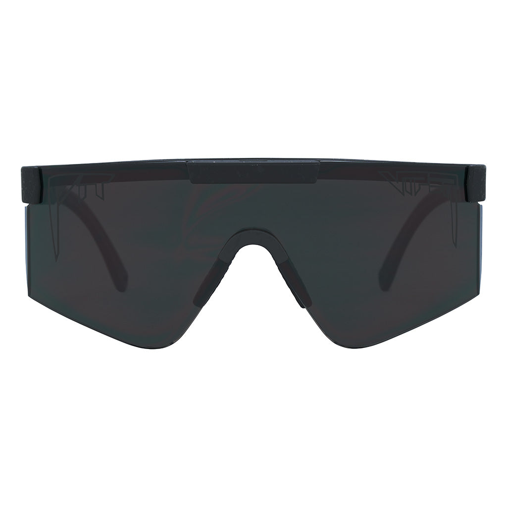 Front view of The Blacking Out Original 2.0 in wide fit with ball-istic™ smoke lens on white background
