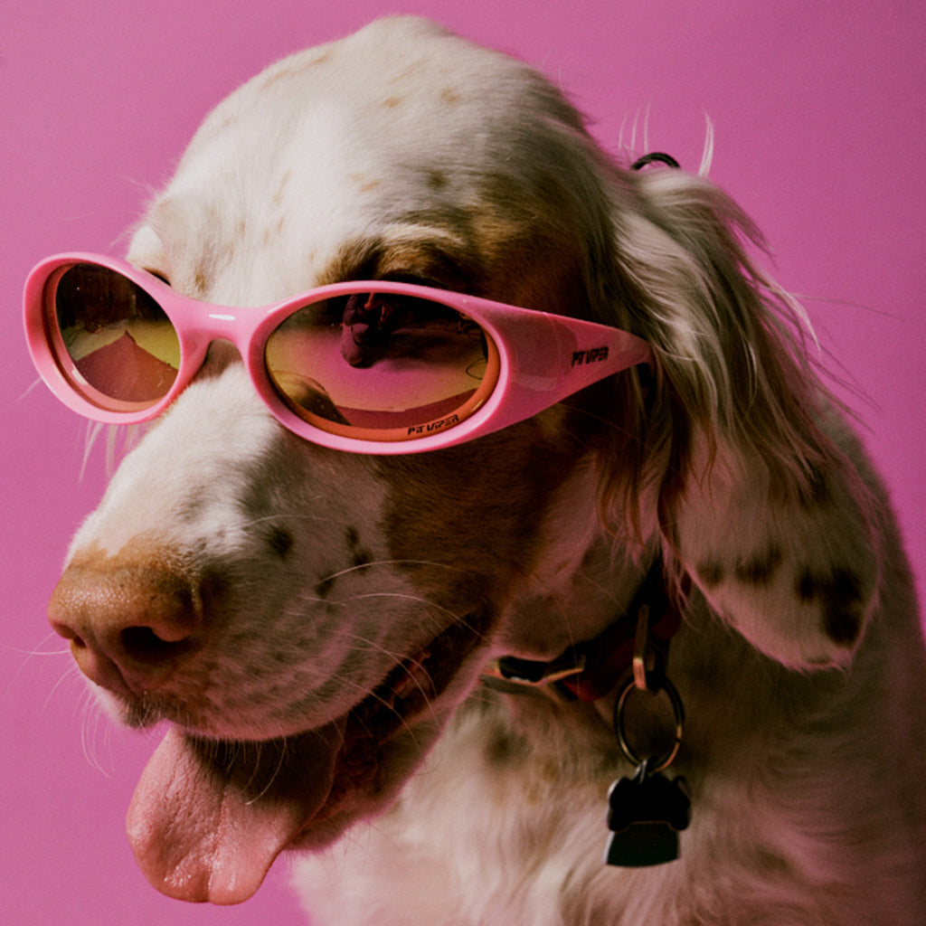 Person wearing The Juicy Slammer with Z87+ HDPV Polarized Pink lens