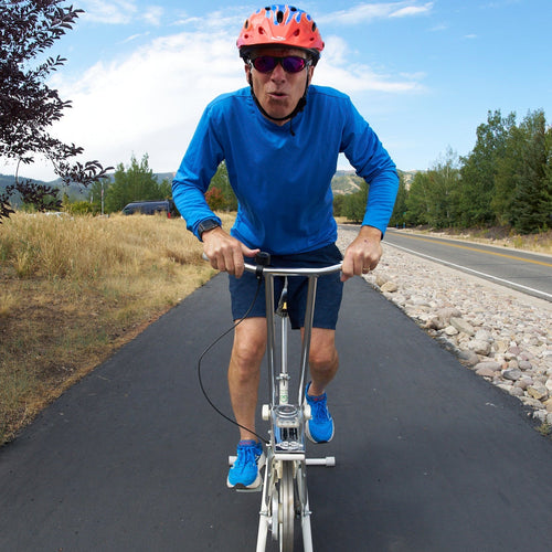 Person wearing The Black Pearl Altimeter sunglasses