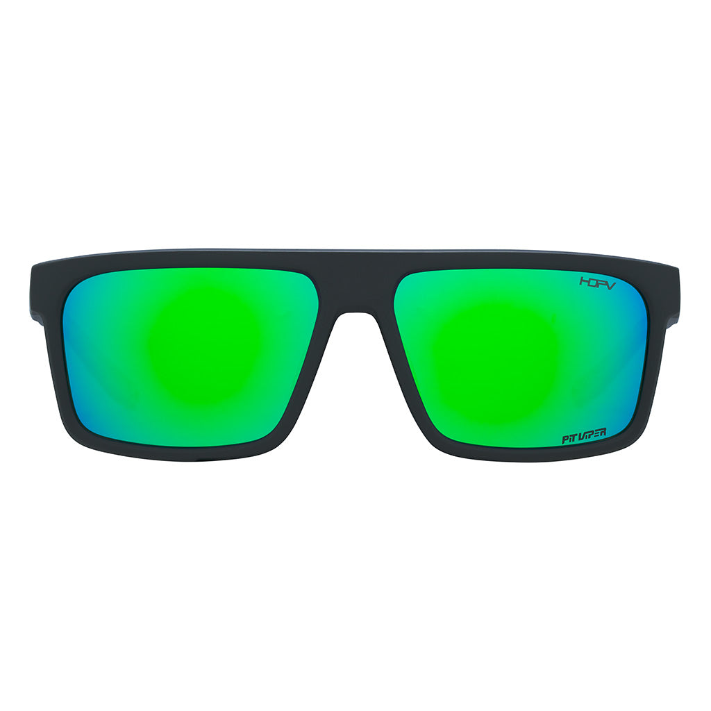 Front view of The Bio Exec Turboshaft with hdpv polarized blue-green lens on white background