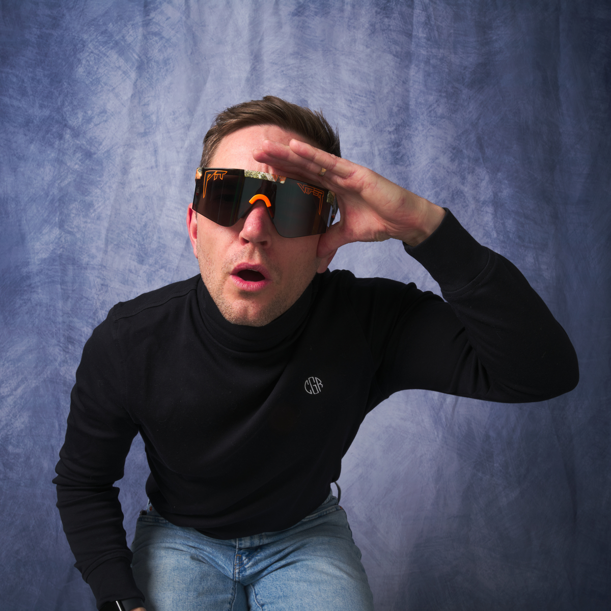 Person wearing The Actualbush Original 2.0 with BALL-ISTIC™ Smoke lens