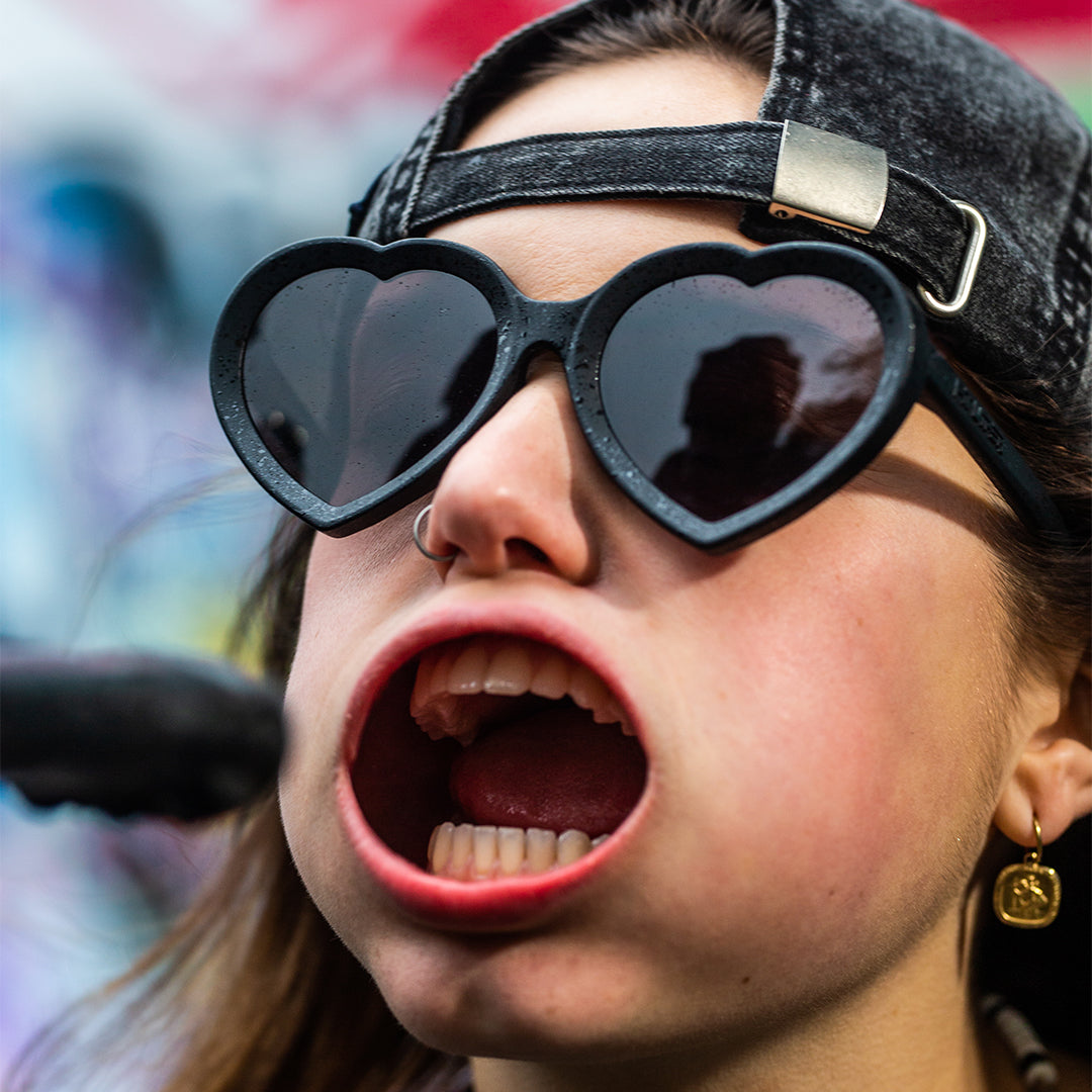 Person wearing The Blacking Out Admirer with Smoke lens