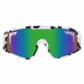Front view of The Cowabunga Baby Vipes with blue-green lens on white background