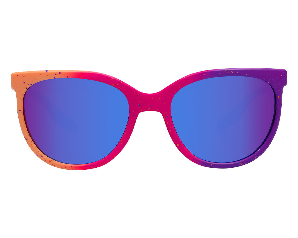Front view of The Copacabana Fondue with blue-purple lens on white background