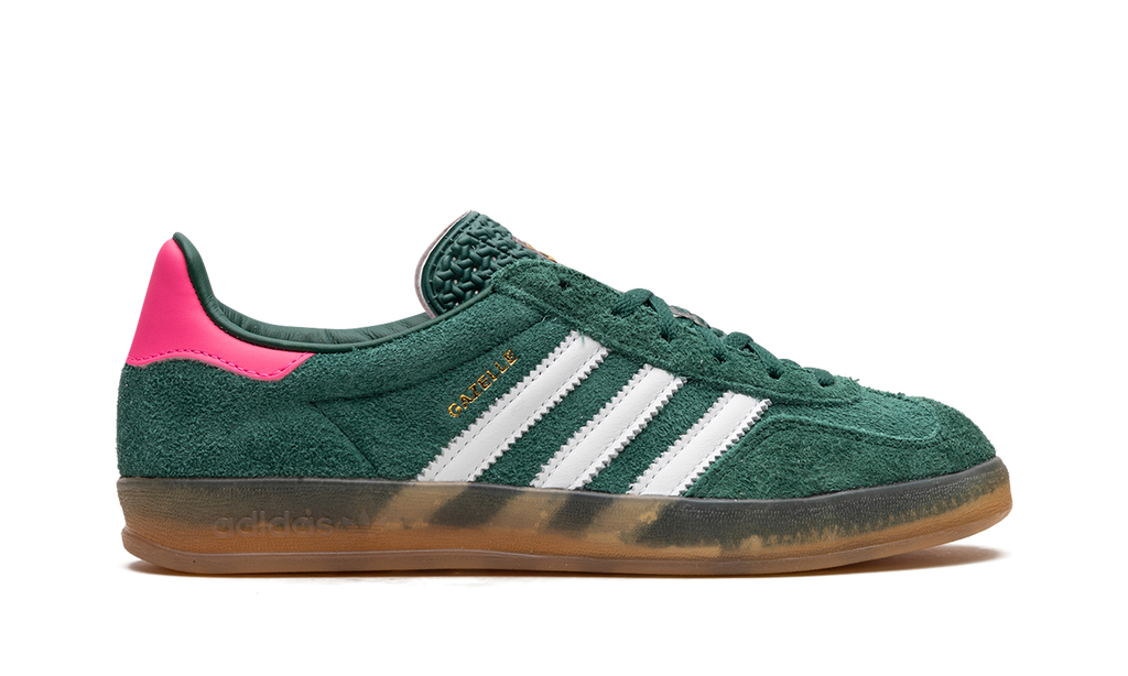 Adidas Gazelle Indoor WMNS "Collegiate Green / Lucid Pink" | Baskets Femme Rétro | IG5929