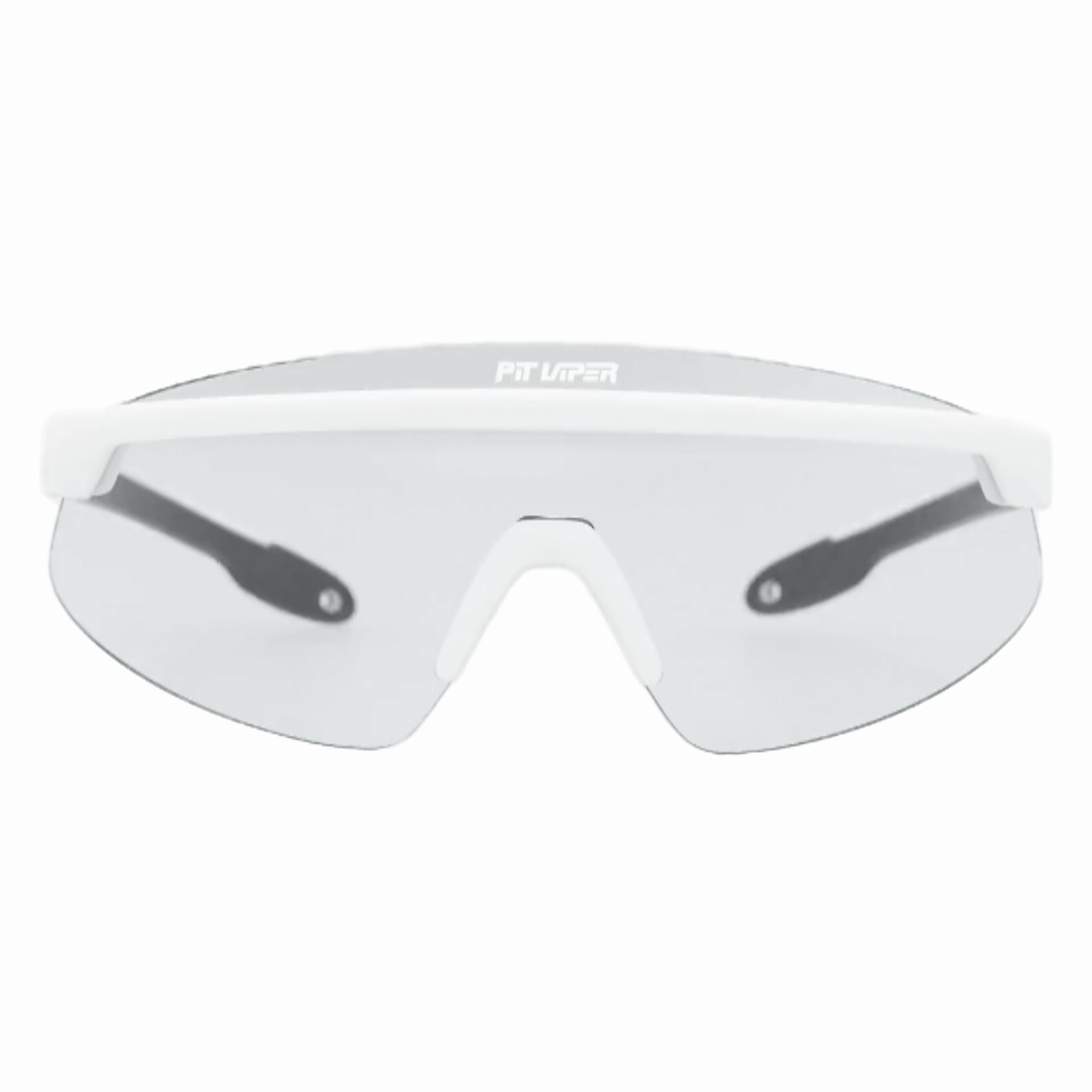 Front view of The Miami Nights Skysurfer with photochromic smoke lens on white background