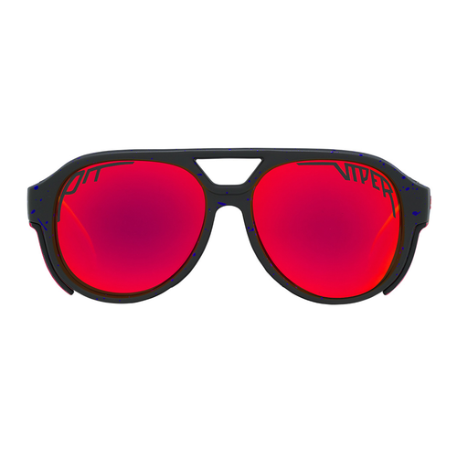 The Combustion Exciter from Pit Viper, black frame glacier glasses from Pit Viper with flames
