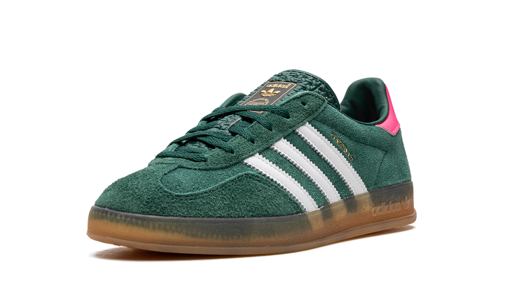 Adidas Gazelle Indoor WMNS "Collegiate Green / Lucid Pink" | Baskets Femme Rétro | IG5929