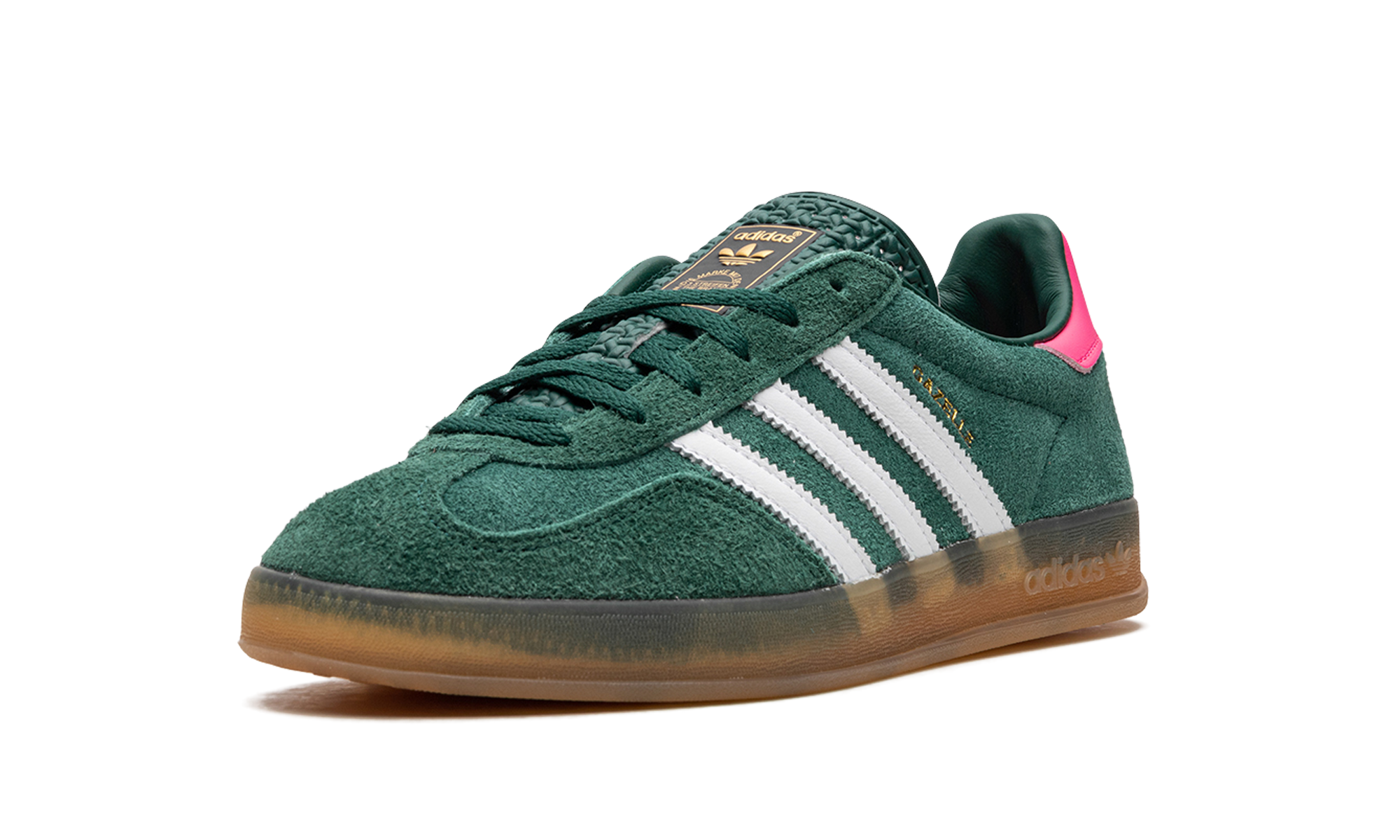 Adidas Gazelle Indoor WMNS "Collegiate Green / Lucid Pink" | Baskets Femme Rétro | IG5929