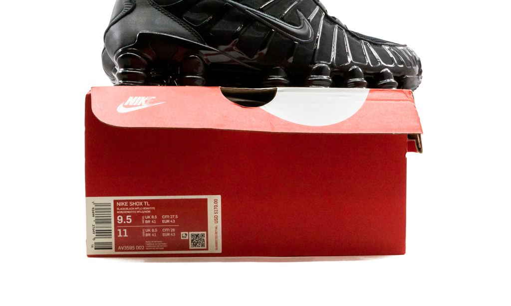Nike Shox TL "Black / Metallic Hematite" — Baskets Unisexe Rétro Y2K | AV3595-002