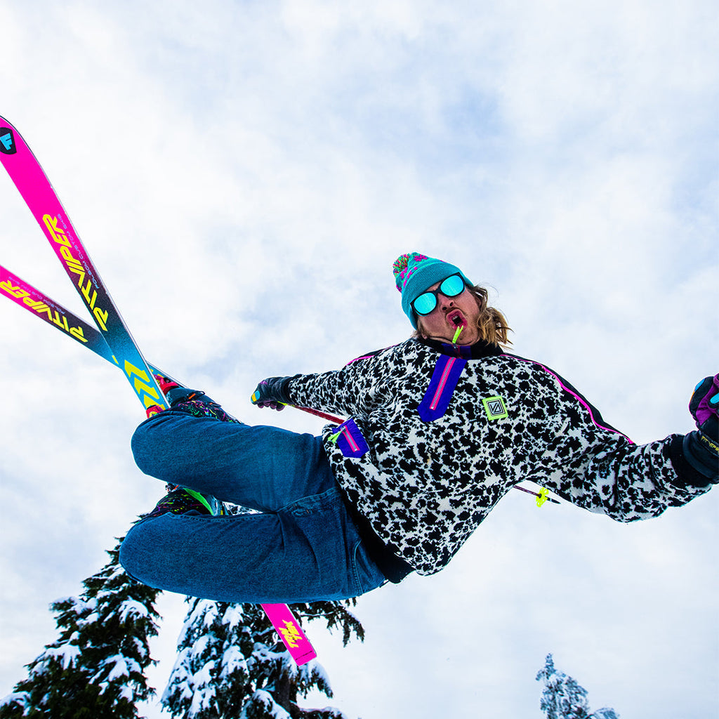 Person wearing The Midnight Fondue with Blue lens
