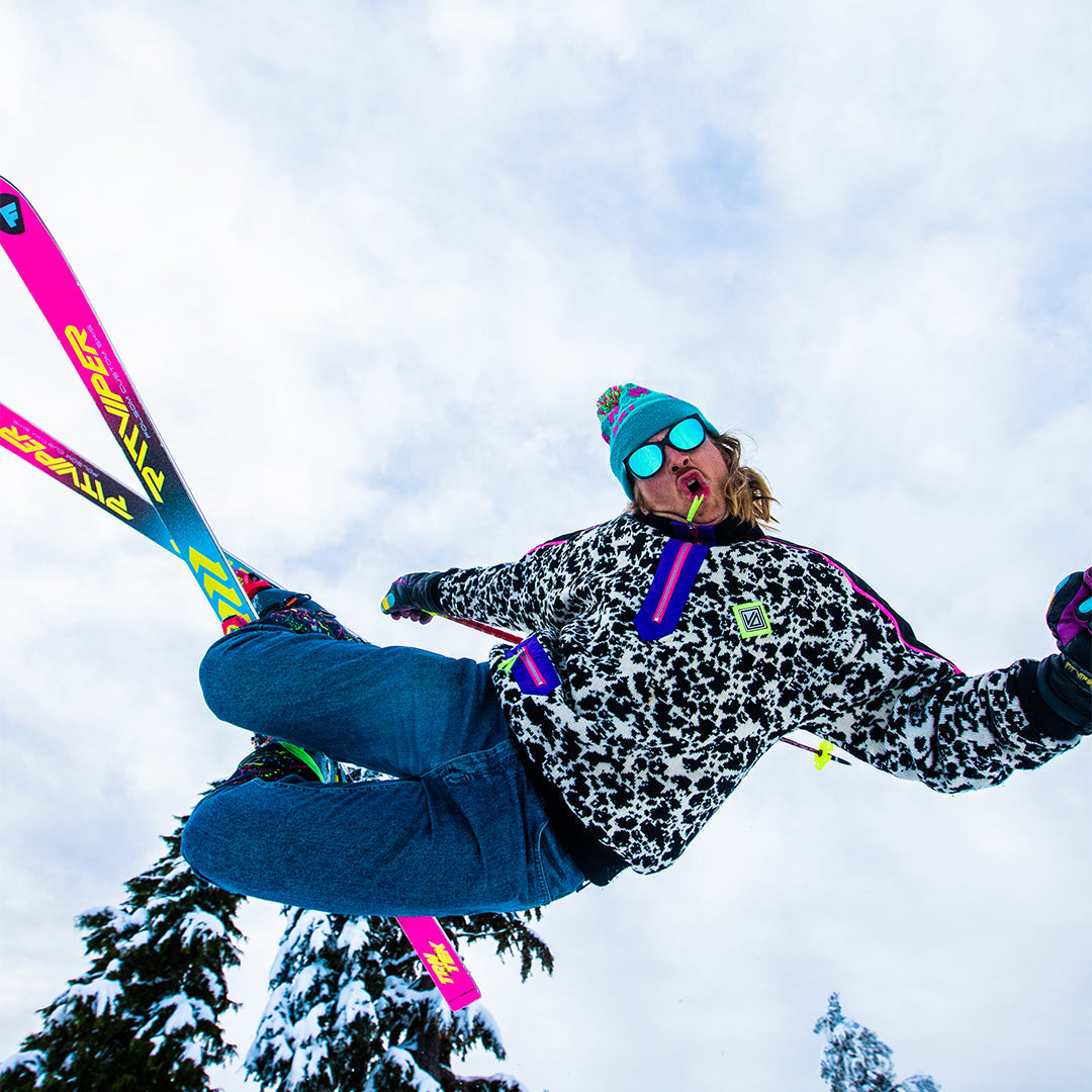 Person wearing The Midnight Fondue with Blue lens