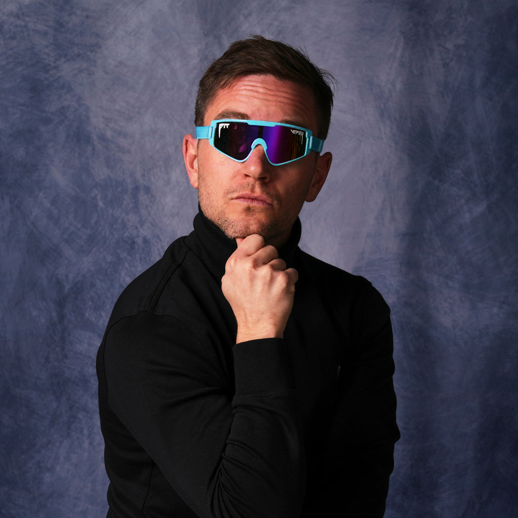A very important businessman wearing baby sunglasses