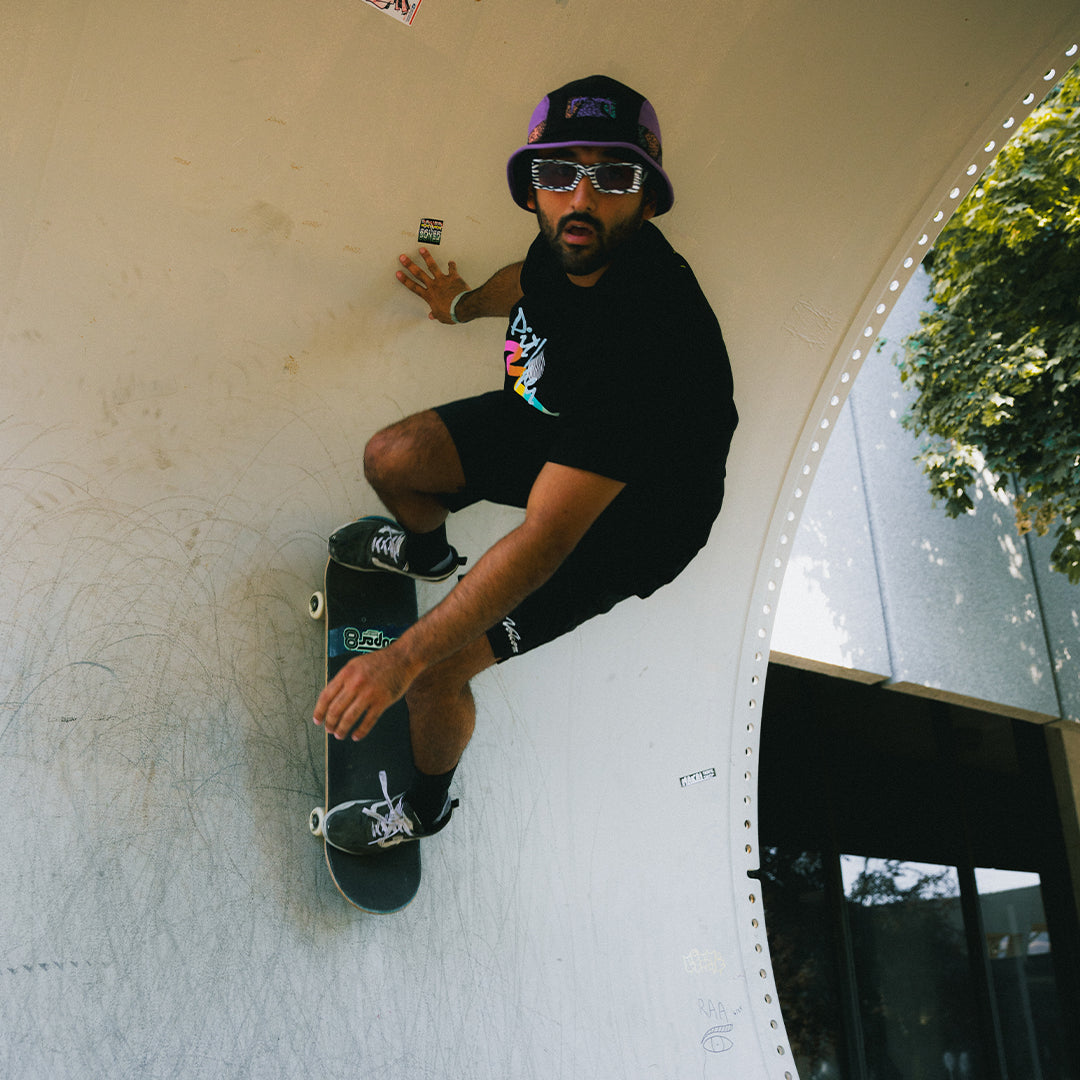 Person wearing The Herbivore Low Bones sunglasses