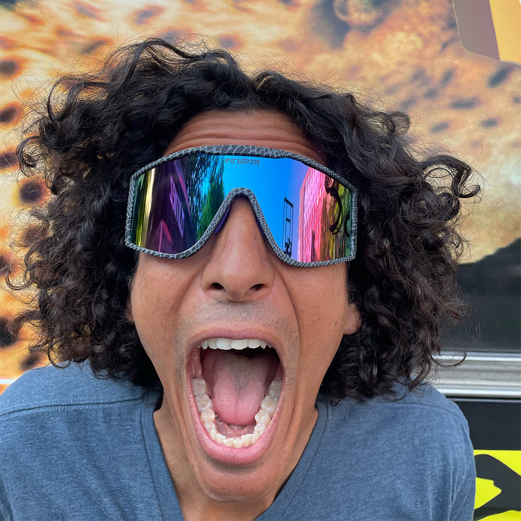 Man wearing The Mangrove Try-Hard from Pit Viper Sunglasses
