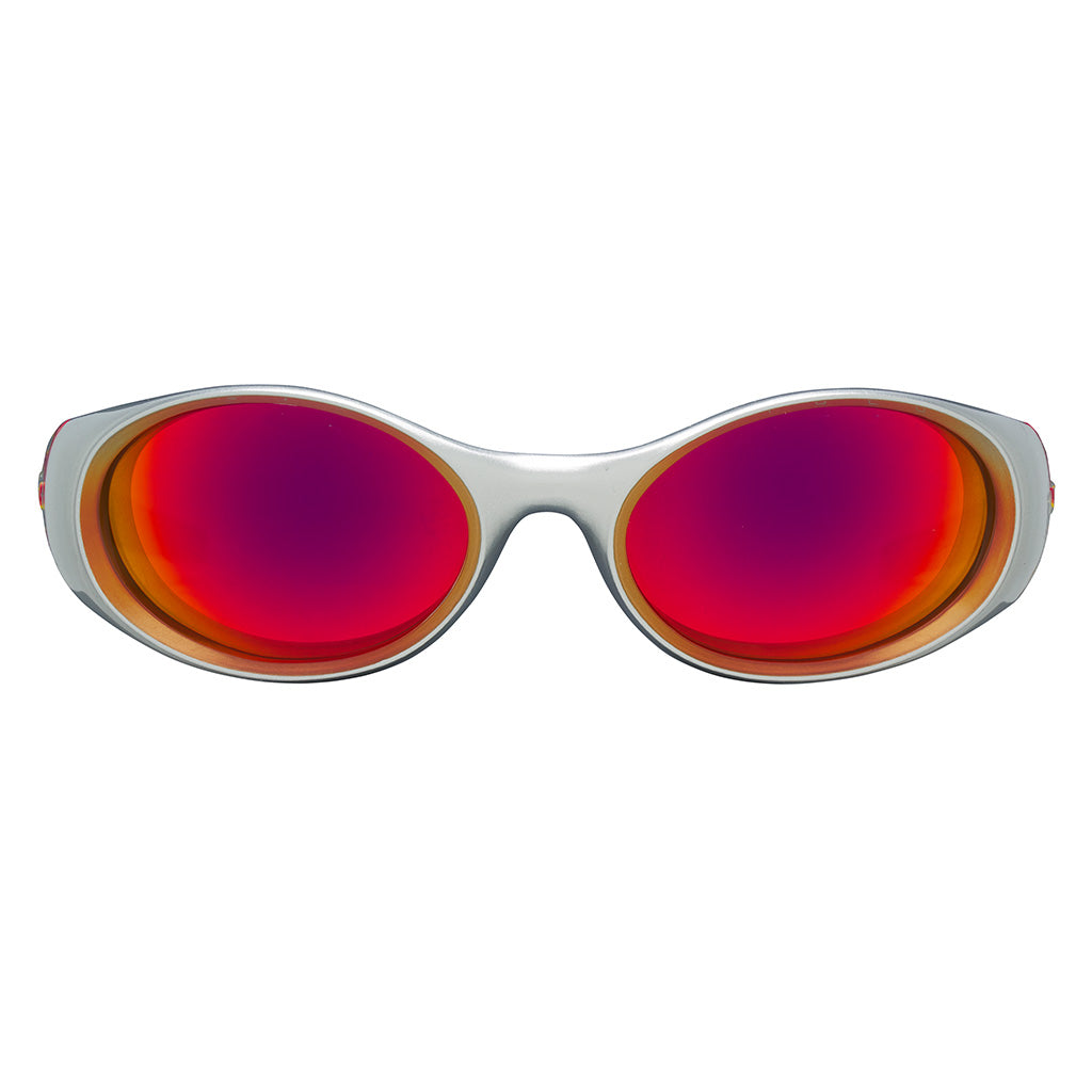 Front view of The Inflammation Slammer with z87+ red lens on white background