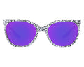 Angled view of The Son Of Beach Fondue with purple lens on white background