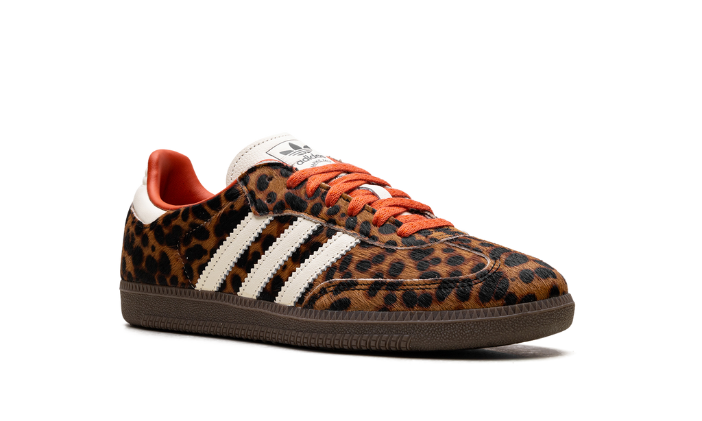 Adidas Samba OG WMNS "Leopard / Cream Orange" | Baskets Femme Animal Print | JI2734
