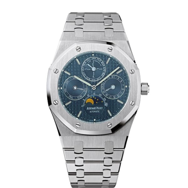 Audemars Piguet Royal Oak Perpetual Calendar Blue grey dial Stainless Steel Watch 2